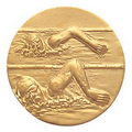 1" Stamped Medallion Insert (Female Swimmer)